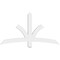 Ekena Millwork Davenport Architectural Grade PVC Gable Bracket, 60"W x 32 1/2"H x 2"D x 4"F, 13/12 Pitch GBP060X33X0204DAV00 - alternate 2